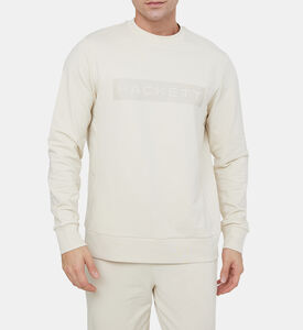 سترة بياقة مستديرة بطبعة شعار إسانشل