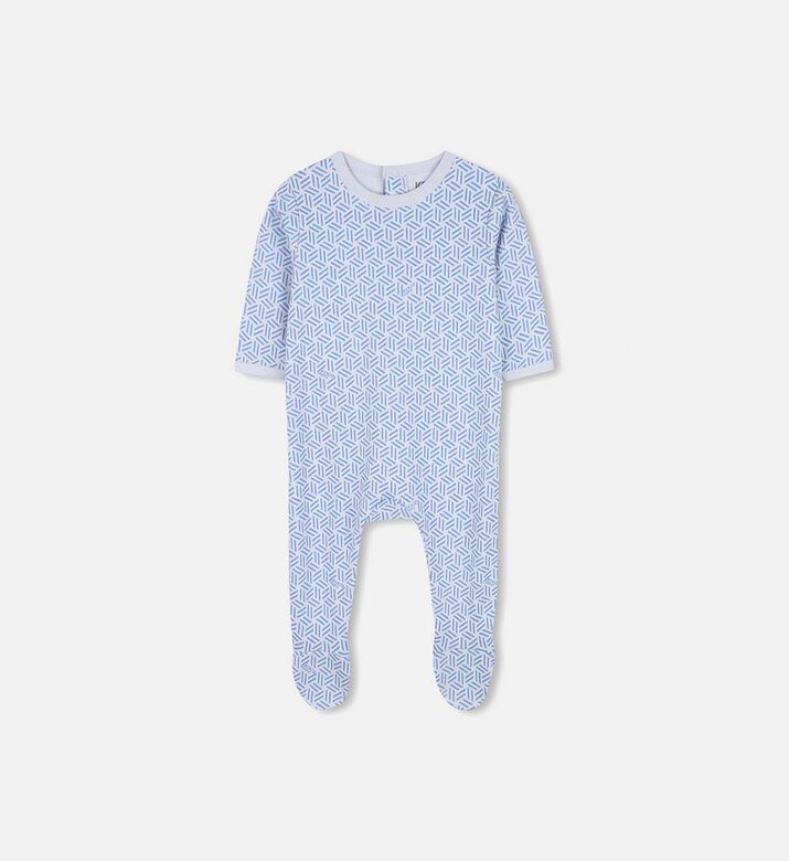 طقم بيجاما من قطعتين بأكمام طويلة من قطن خام