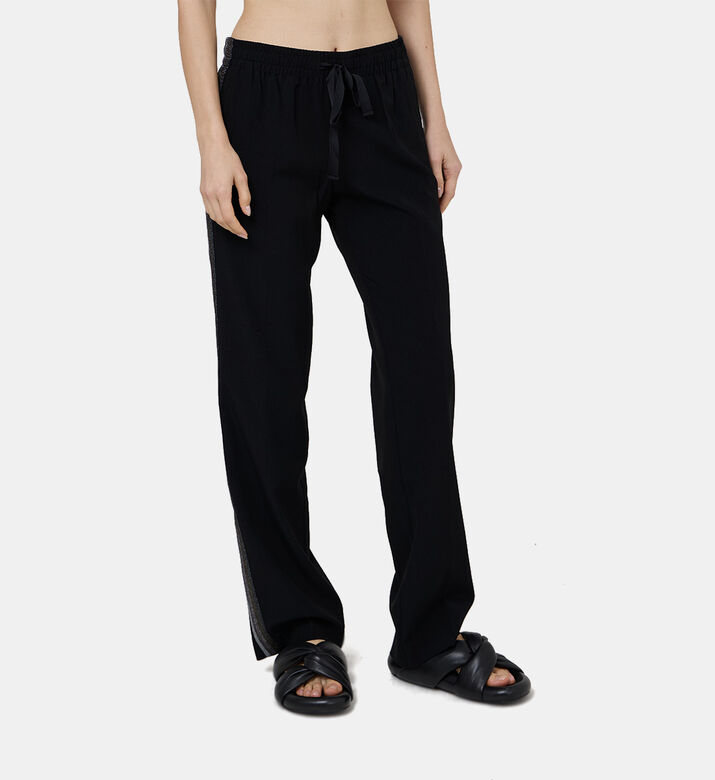 Pomy Glitter Crepe Trousers