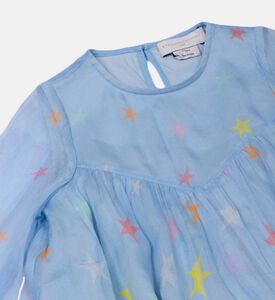 Silk Stars-print Midi Dress Silk Stars-print Midi Dress