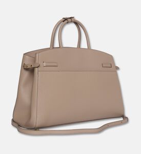 Demellier The Hudson Leather Handbag, Taupe, Packshot View