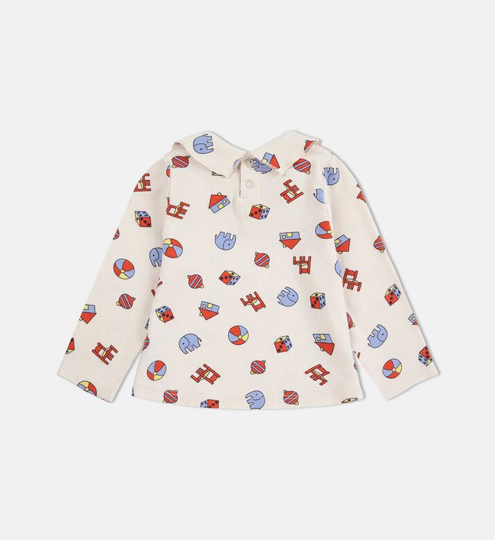 Bobo Choses All-over Colorful Animal Pattern Snap Buttons T-shirt, Packshot View Bobo Choses All-over Colorful Animal Pattern Snap Buttons T-shirt, Packshot View
