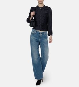 Ba and Sh Ruched Button-up Shirt, Model View