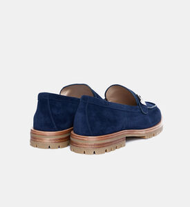 حذاء لوفرز سهل الارتداء بجلد سويد