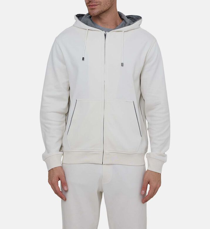 Technical Fabric Zip-up Closure Jacket