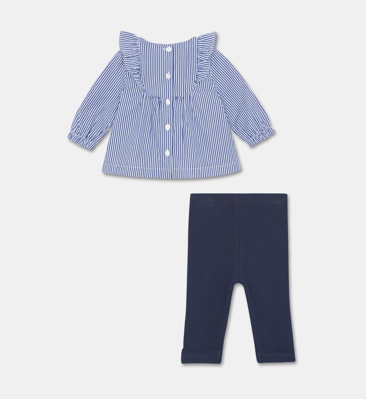 Tartine et Chocolat Long-sleeve Striped Top Leggings Set, Packshot View