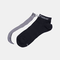 Knit Logo-print 3-piece Socks Set