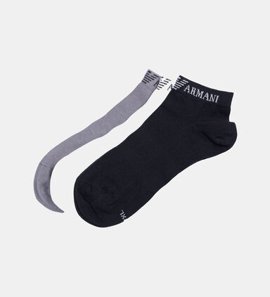 Knit Logo-print 3-piece Socks Set