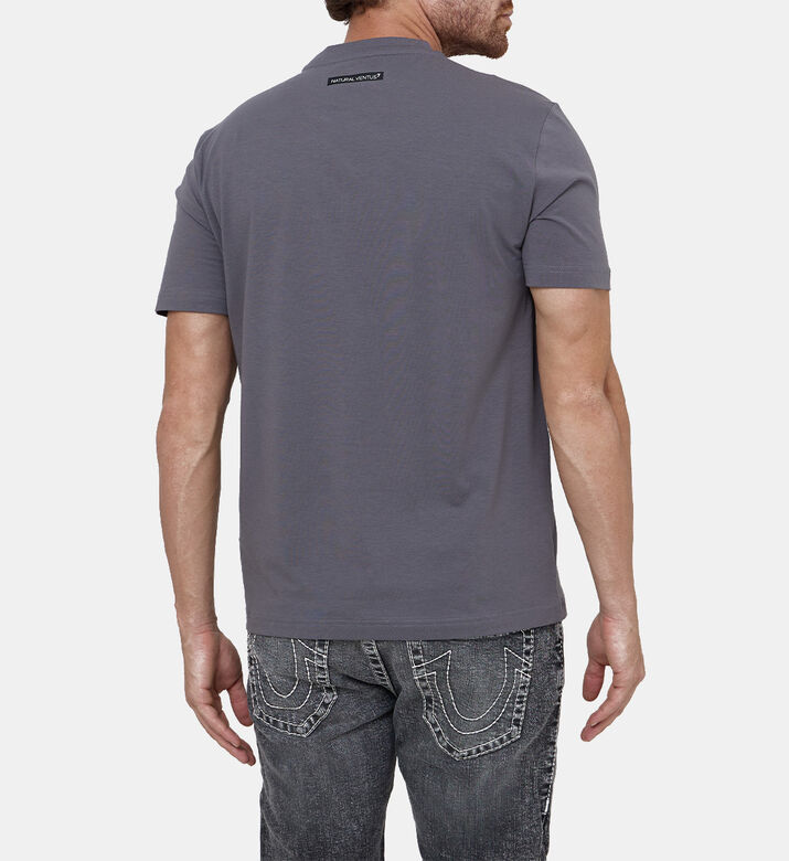 تيشيرت تمرين من مزيج قطن