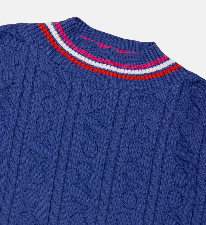 Cotton Embroidered Knit Jumper