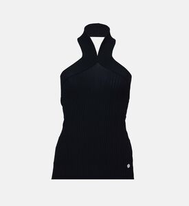 Ribbed Knit Halter Neck Top Ribbed Knit Halter Neck Top