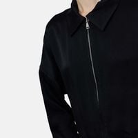 Georgette Back Lace Bomber Jacket