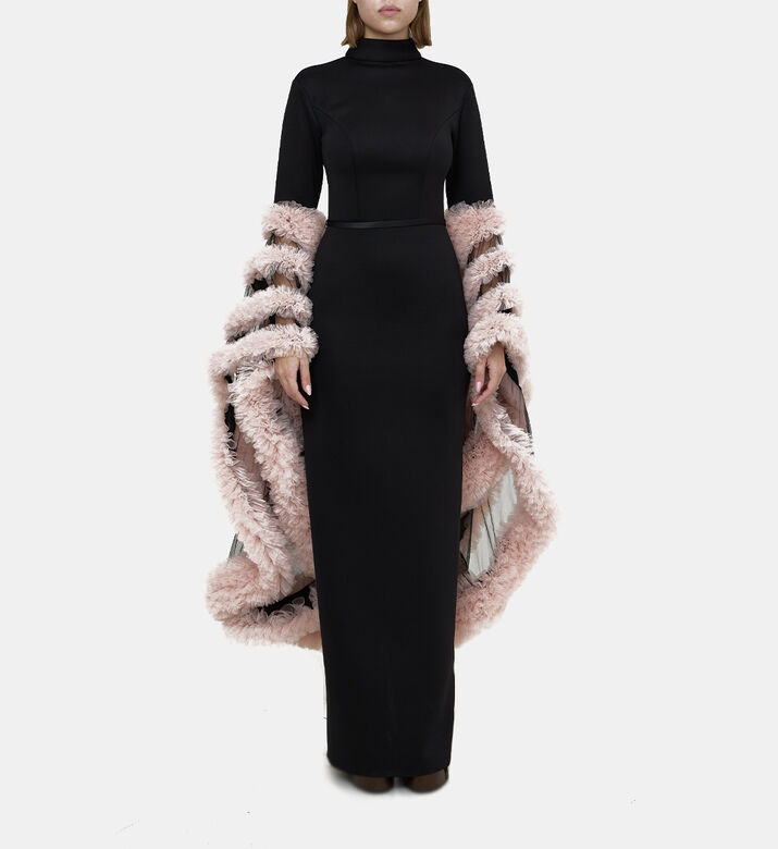 Embellished Long Sleeved Dress