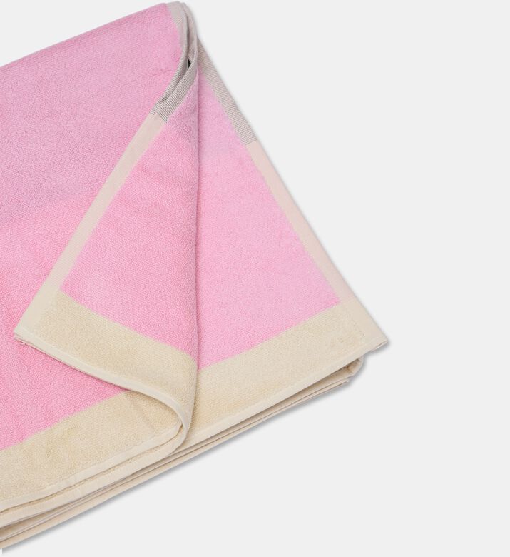 Suite702 Organic Terry Colorblock Bath Towel, Pink, Packshot View