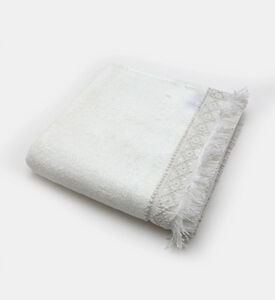 Home Deco and More Danti Cotton Terry Towel, White, 50x100-cm, Packshot View
