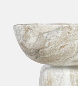 Balance Glass Fiber Marbled Stool