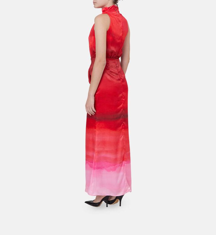 High Neck Maxi Dress