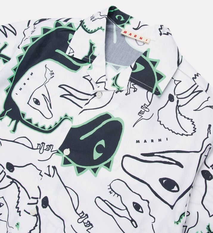 Marni Animal-print Button Closure Shirt, Packshot View
