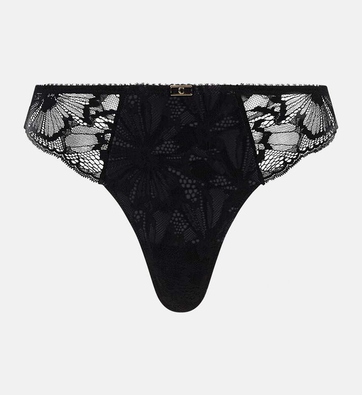 Chantelle Tanga, Black, M, Packshot View