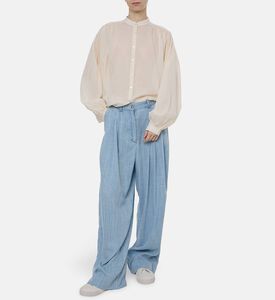 Mes Demoiselles High-waisted Wide-leg Pants, Model View