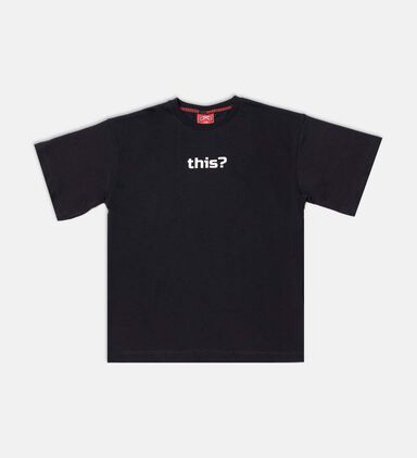What S This Print Cotton T-shirt
