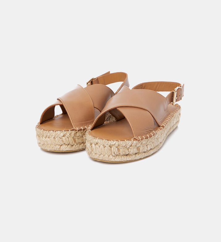 إسبادريل بحزام متقاطع جلد