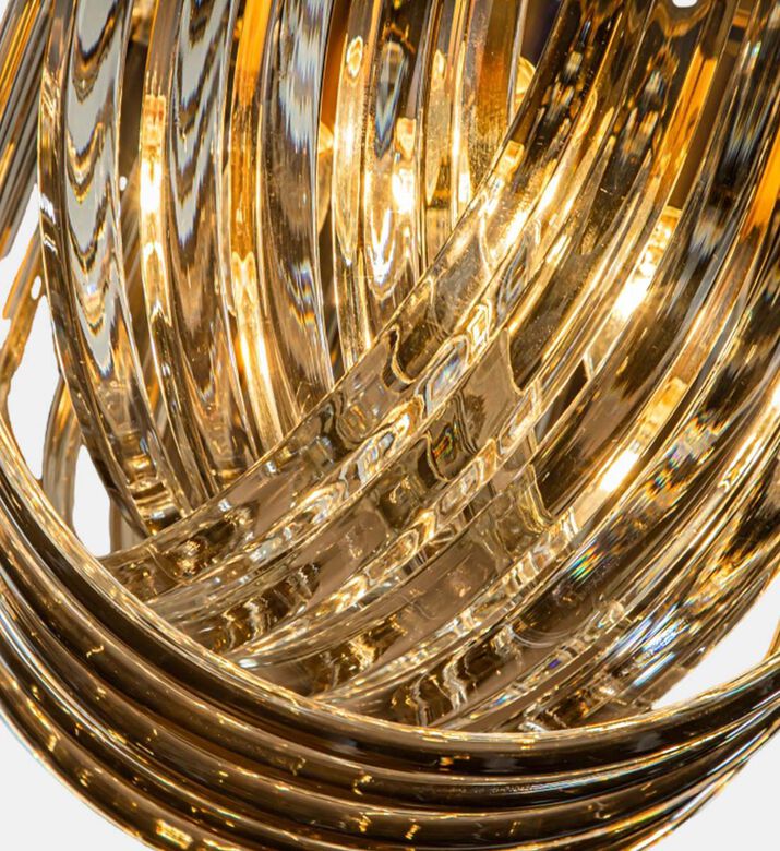 Baroque Chelsea Glass Tubes Chandelier, Gold, 61cm, Packshot View