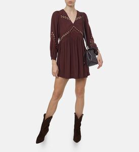 Ba and Sh Tay Geometric Embroidery Mini Dress, Model View