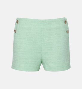 Tweed High-waisted Shorts