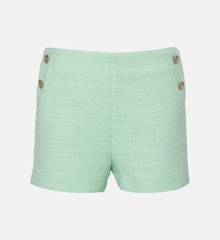 Tweed High-waisted Shorts