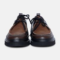 Leather Two-tone Loafers