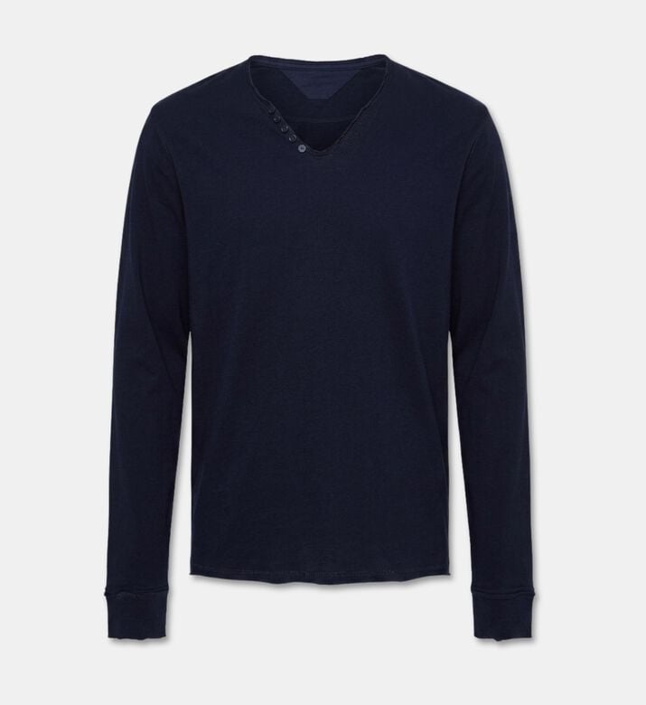 Zadig et Voltaire Button-detail V-neck Regular-fit Top, Packshot View