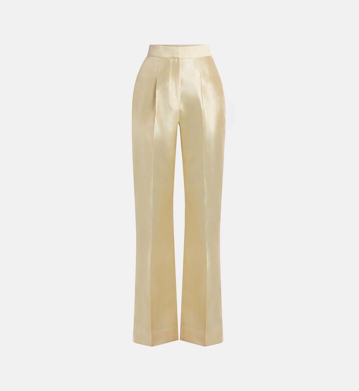 Mikado High-waisted Trousers