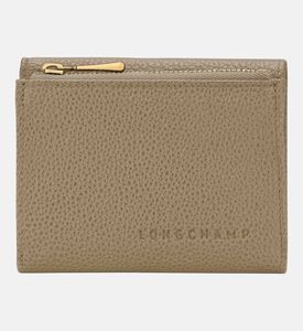 Longchamp Le Foulonn&eacute; Compact Zip Wallet, Brown, Packshot View