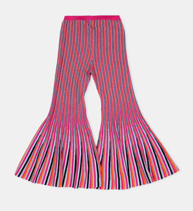 متماسكة مخططة السراويل واسعة قطع