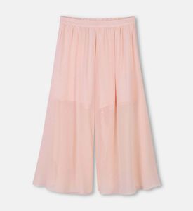 بنطال بطيات واسع الساقين