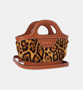 حقيبة تروبيكاليا فرو بنقشة نمر ميكرو