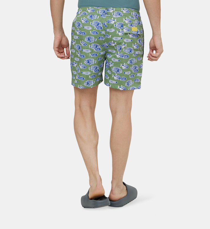 سروال سباحة بارو بطبعة أوراق شجر