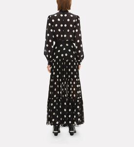 The Kooples Polka Dot-print Flared Skirt, Model View