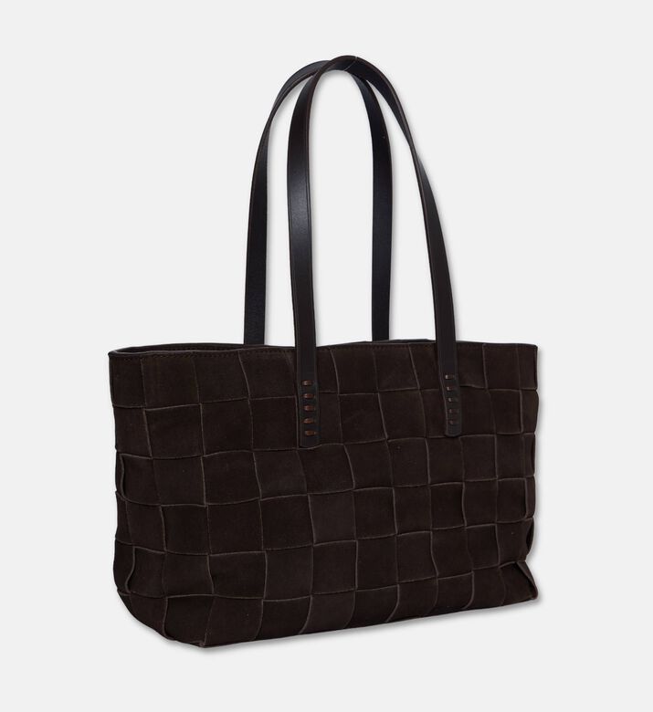 Dragon Diffusion Japan Handwoven Leather Tote Bag, Brown, Packshot View