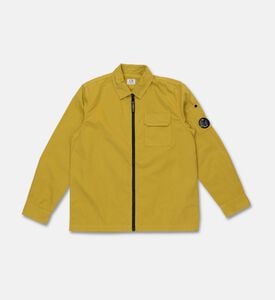 CP company Lens Logo-detail Zip-up Overshirt, Packshot View