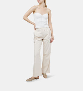 Cesar Cotton Knit Bustier Top