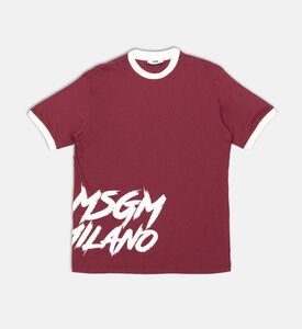 تيشيرت قصير الأكمام بياقة دائرية