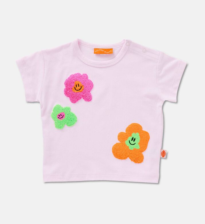 Halcyon Nights Floral Appliques T-shirt Shorts Set, Packshot View