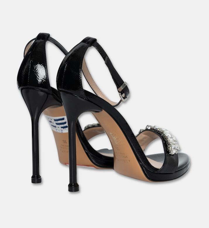 Albano High-heeled Embellished Sandals, Black, Eu-40, Packshot View