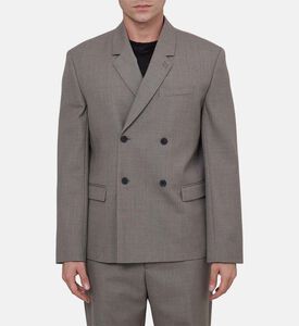 Wool Double-breasted Suit Jacket
