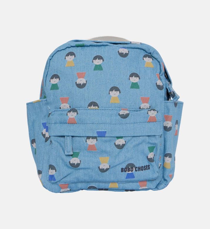 Bobo Choses All-over Face-print Zippered Backpack, Packshot View