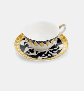 Safra Printed Tea Cup Saucer Set 220 Ml