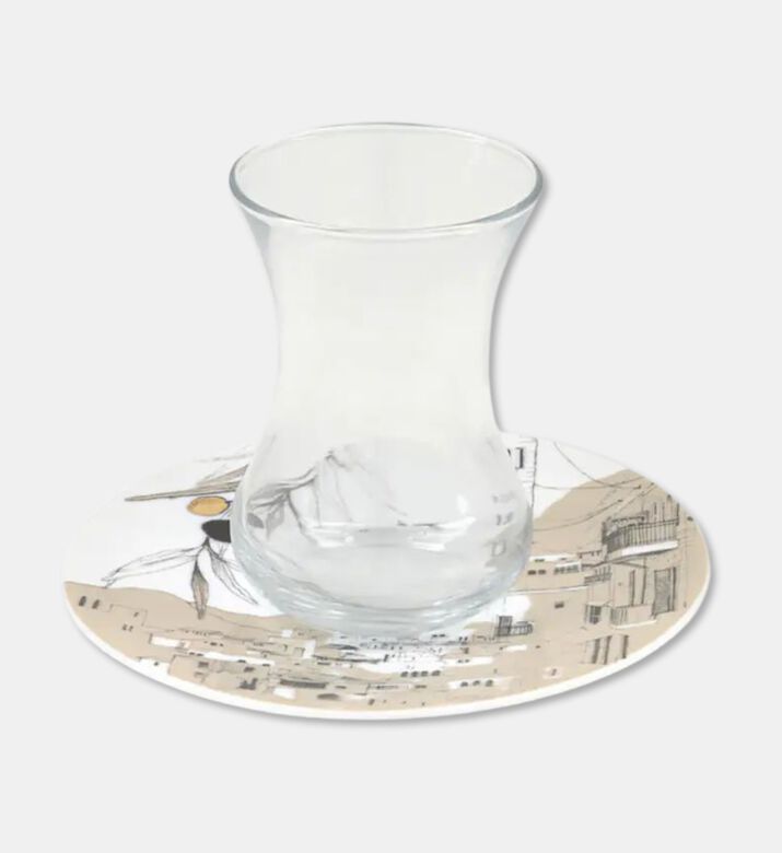 Silsal Set Of 6 Naseem Teacups, Packshot View