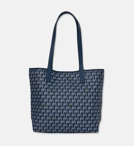Maya.M Shopper Monogram Tote Bag, Navy, Packshot View